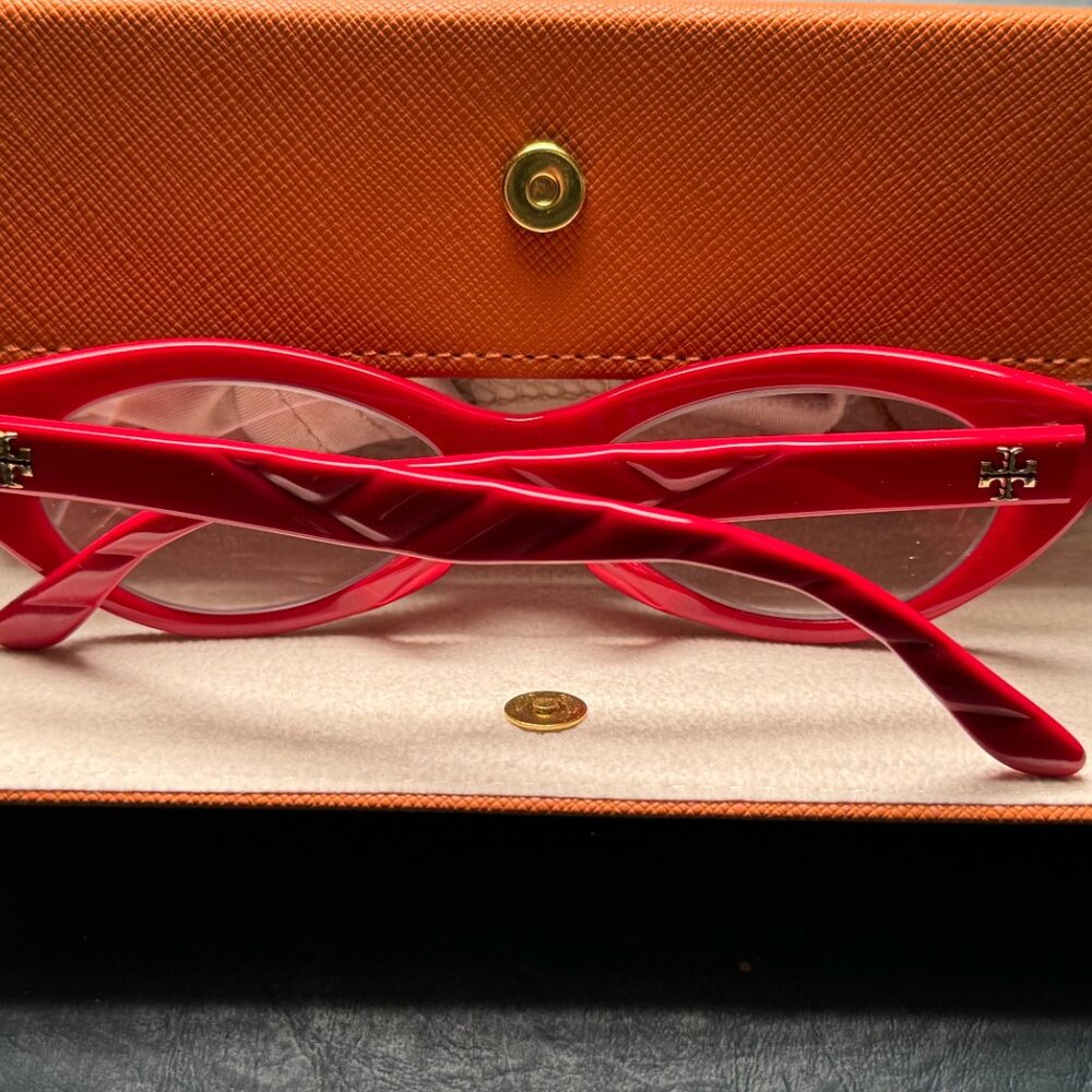 Tory Burch Red Cat Eye Glasses Frames new with box - Picture 3 of 10